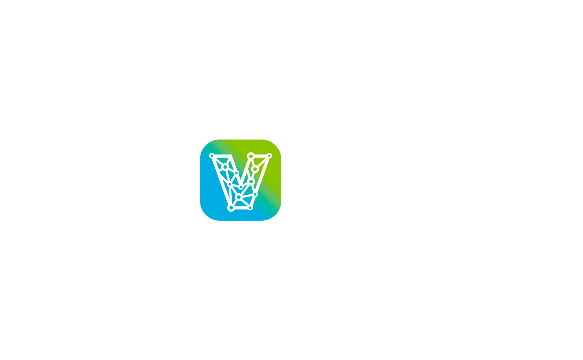 A logo with a blue and green square containing a white, abstract