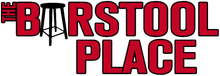 The Barstool Place logo in red and black with a stool graphic on a white background