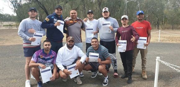 team with certificate
