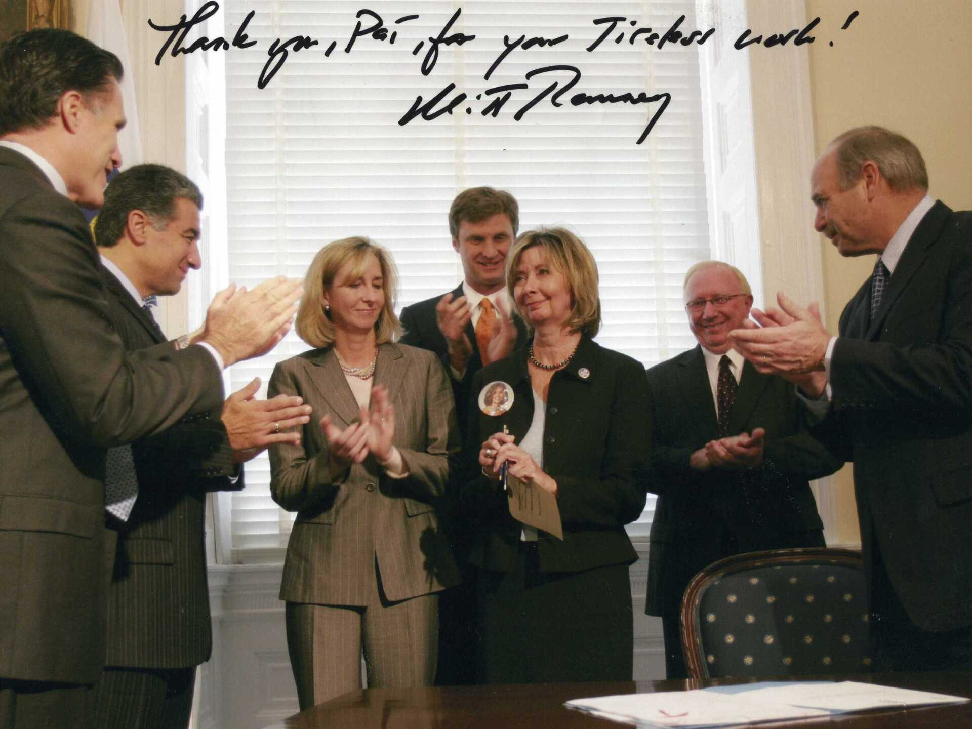 Pat with Governor Mitt Romney