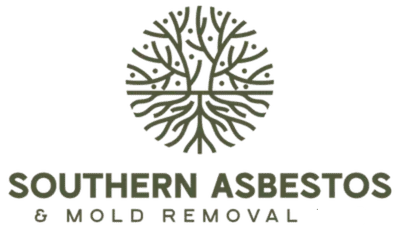 Southern Asbestos & Mold Removal logo with a stylized tree icon in olive green and brown