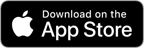 Apple App Store download badge on a black background with white Apple logo and text