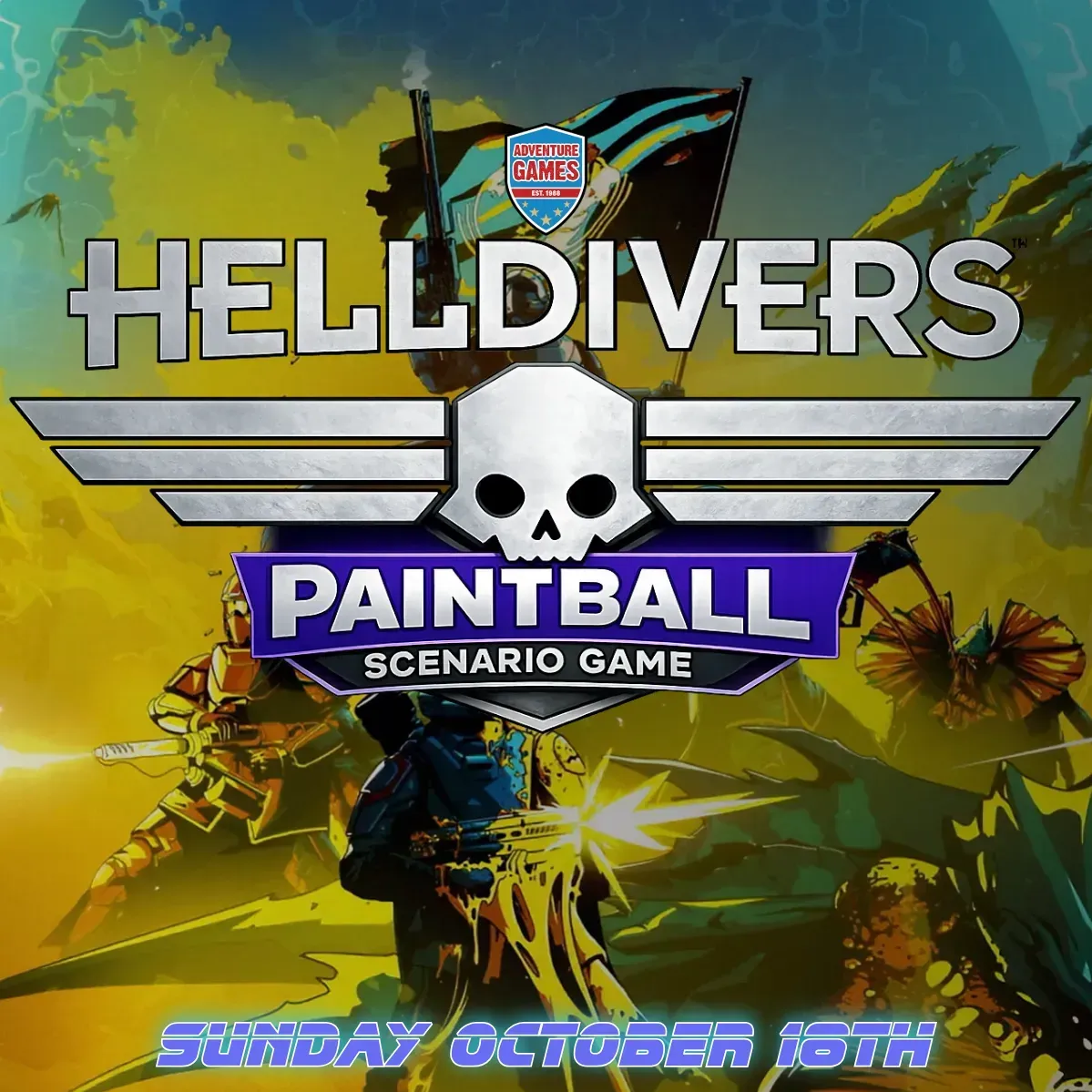 Paintball event poster: 