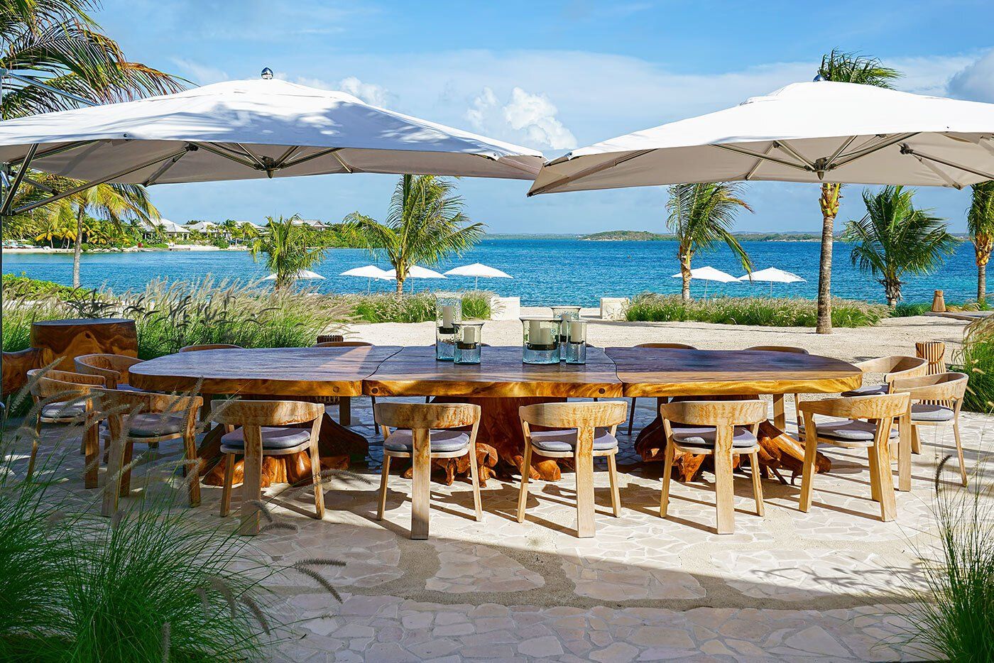 Tŷ Compton Jumby Bay Island Outdoor Dining