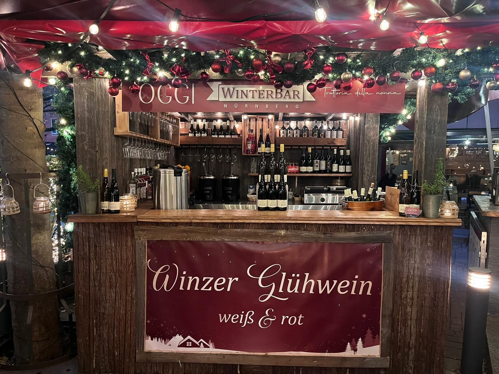 WinterBar, Nürnberg, Hauptmarkt, Winzerglühwein, Überdacht, beheizt