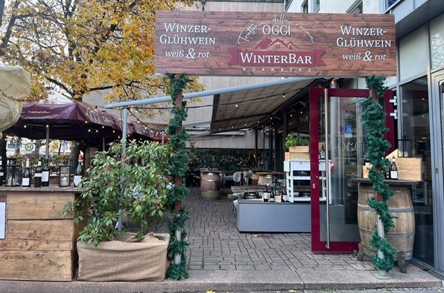 WinterBar, Nürnberg, Hauptmarkt, Winzerglühwein, Überdacht, beheizt