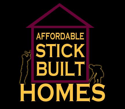 A logo for a company called affordable stick built homes