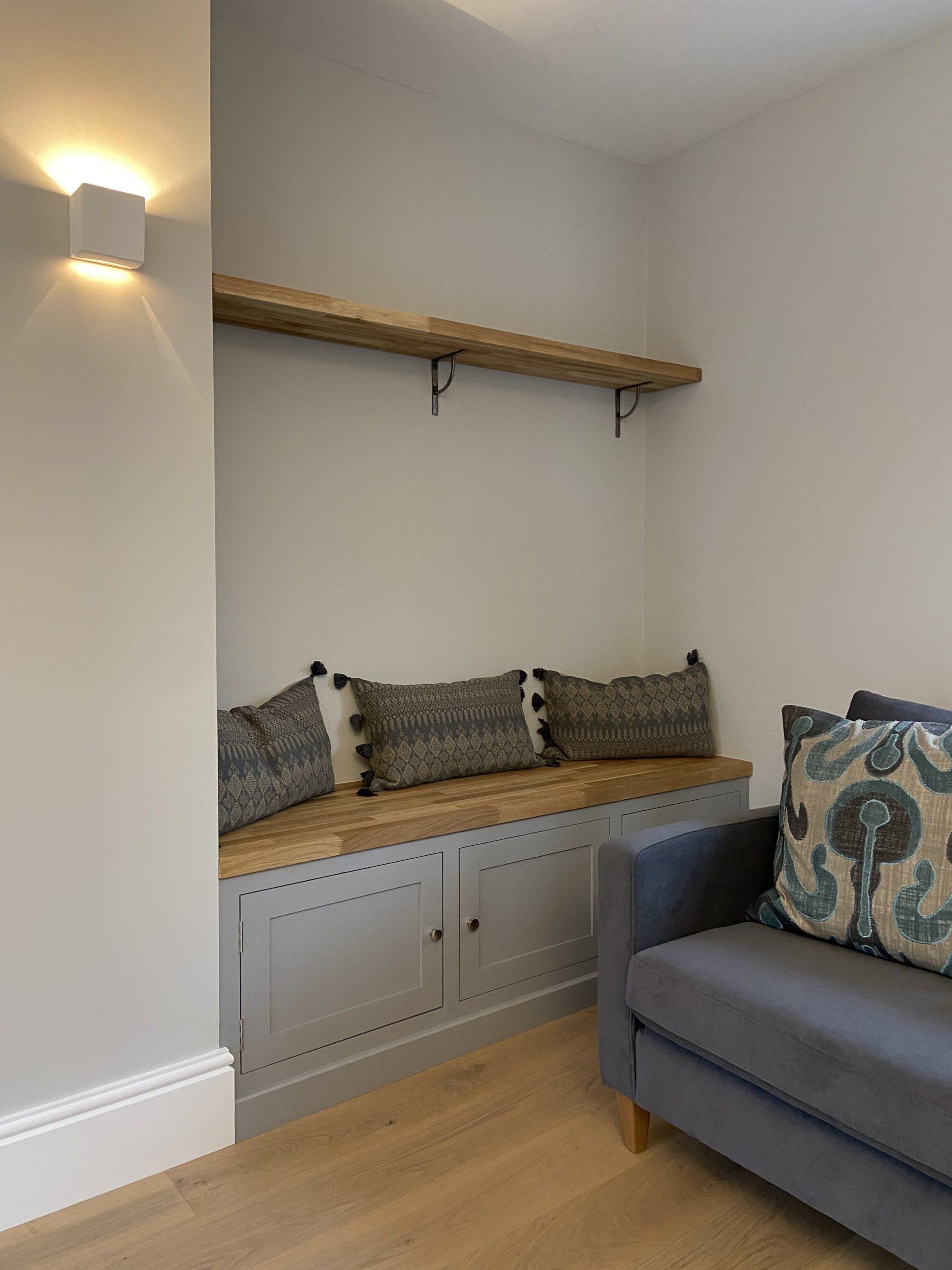 Reading nook with kitchen renovation