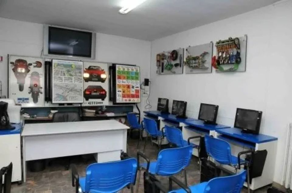 aula per lezioni guida teoriche