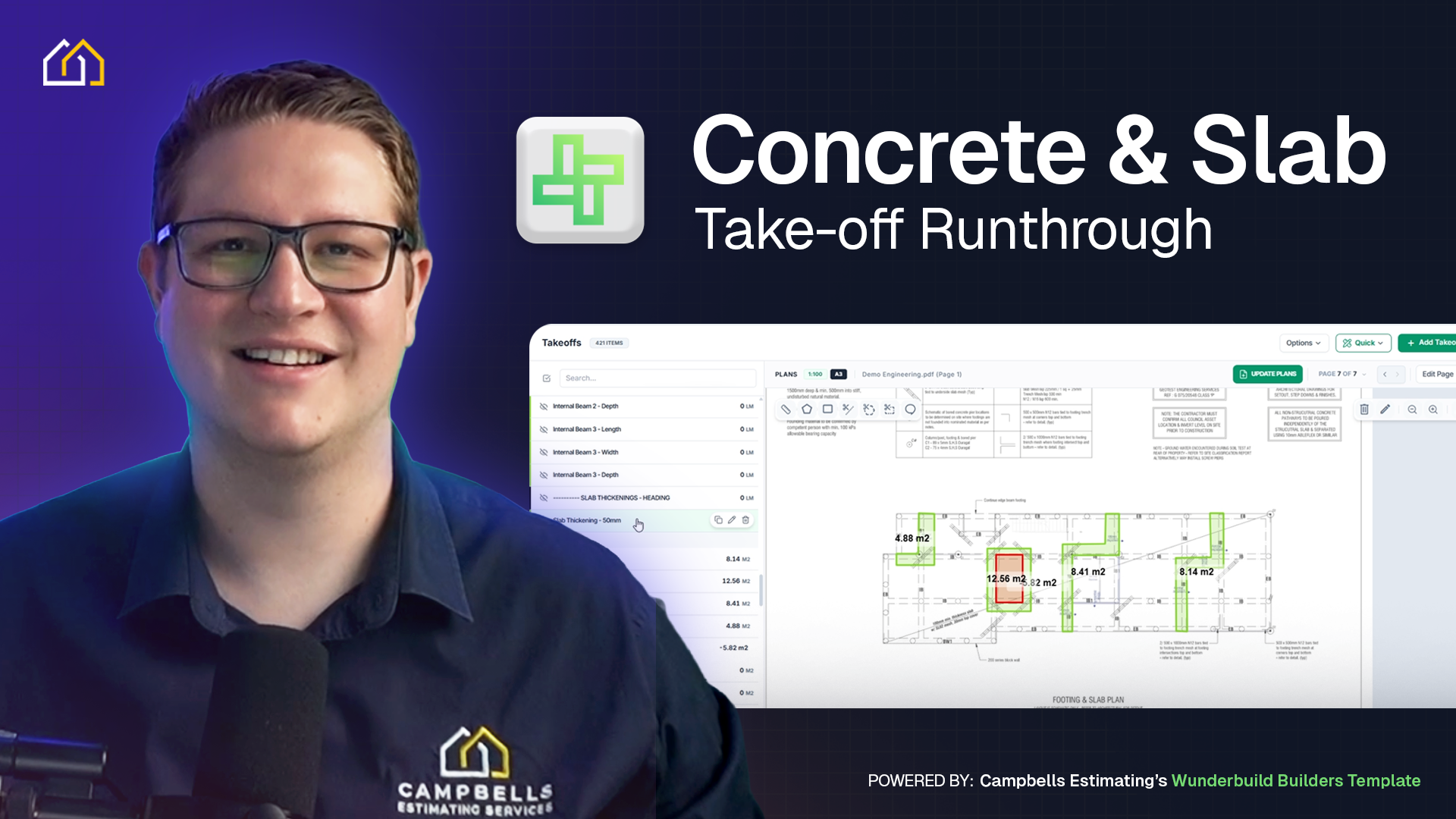 Wunderbuild Tutorial: How to Estimate a Concrete Slab in Minutes