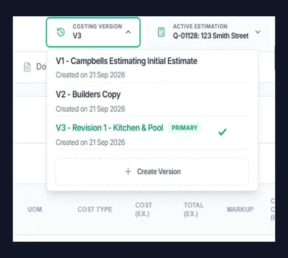Revision support if the scope changes
