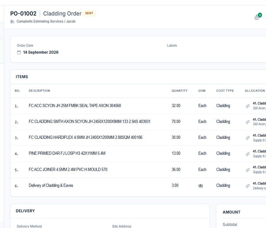 Purchase Orders