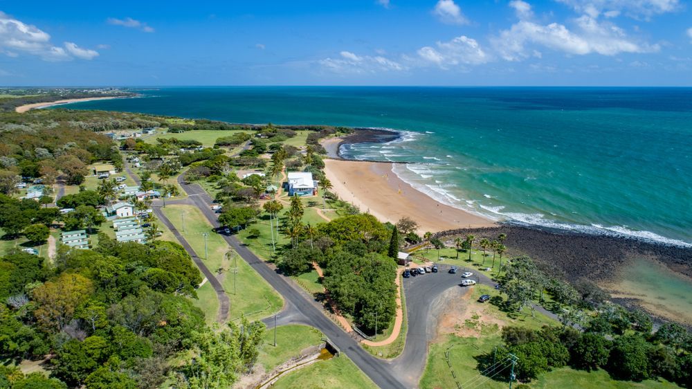 Aerial View of Neilson's Park Beach — Grid Drilling in Bucca, QLD