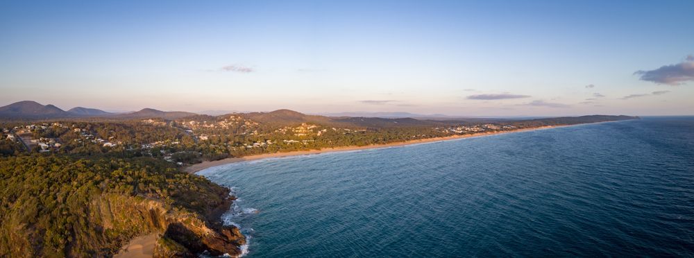 View of the Beach from the Cliff — Grid Drilling in Bucca, QLD