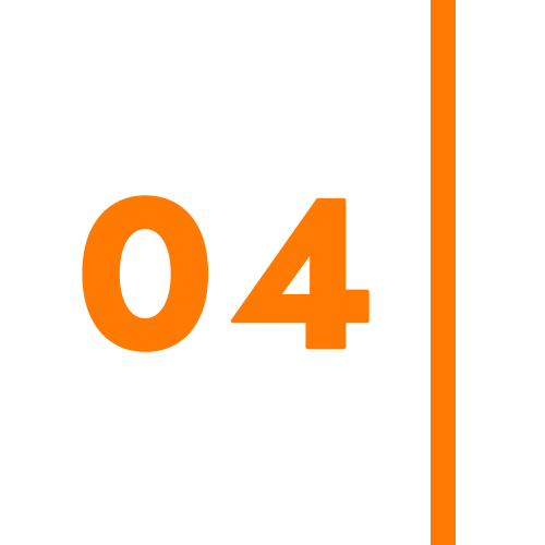 Number 04 and a vertical line
