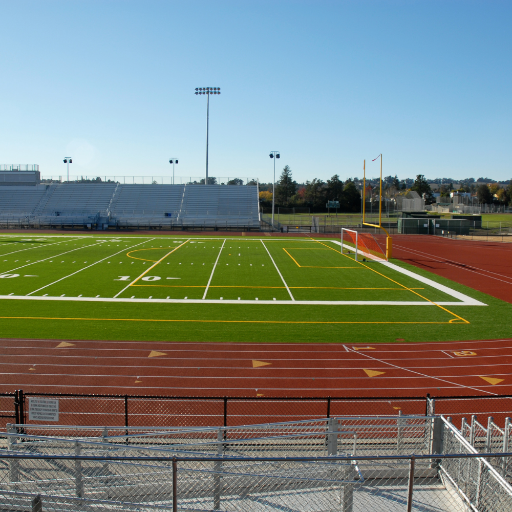 Football and soccerfield in Harward, Ca