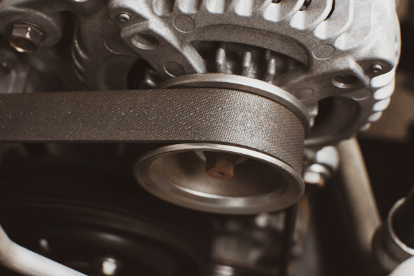 Engine timing belt and pulley system