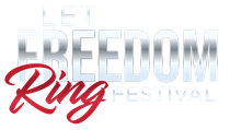 The logo for the let freedom ring festival