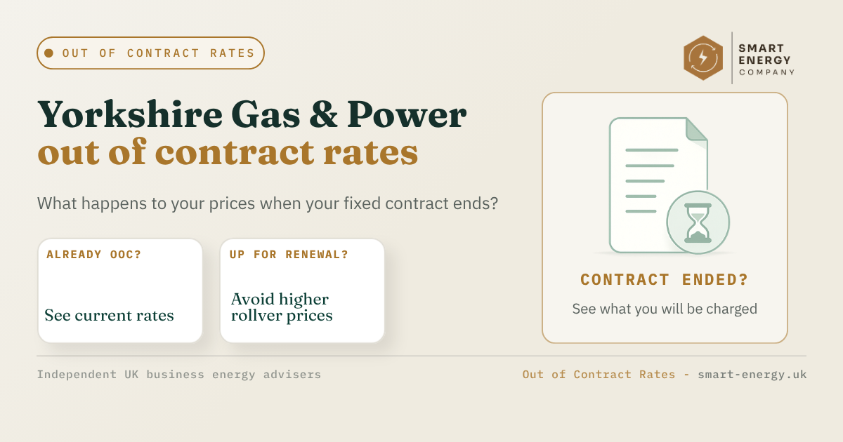 Website banner about contract rates, with document and magnifying glass illustration on a beige background