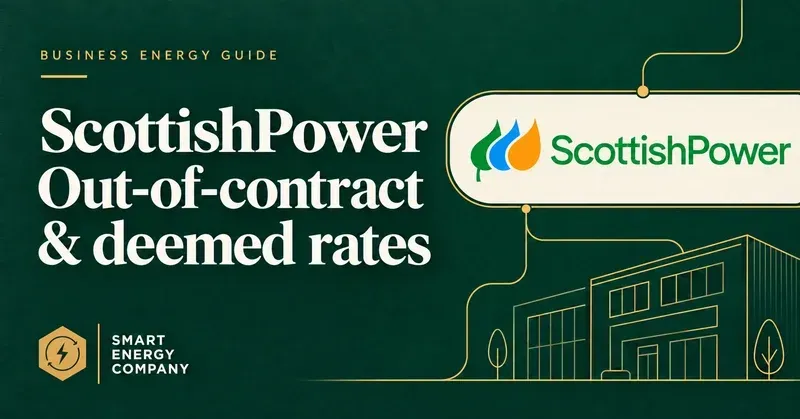 ScottishPower business out-of-contract and deemed rates guide by Smart Energy Company