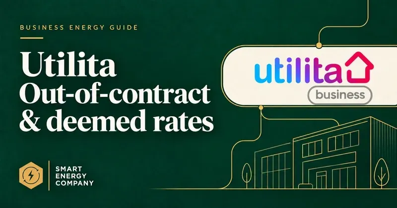 Utilita business out-of-contract and deemed rates guide by Smart Energy Company