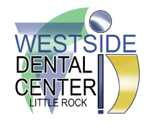 A logo for westside dental center little rock