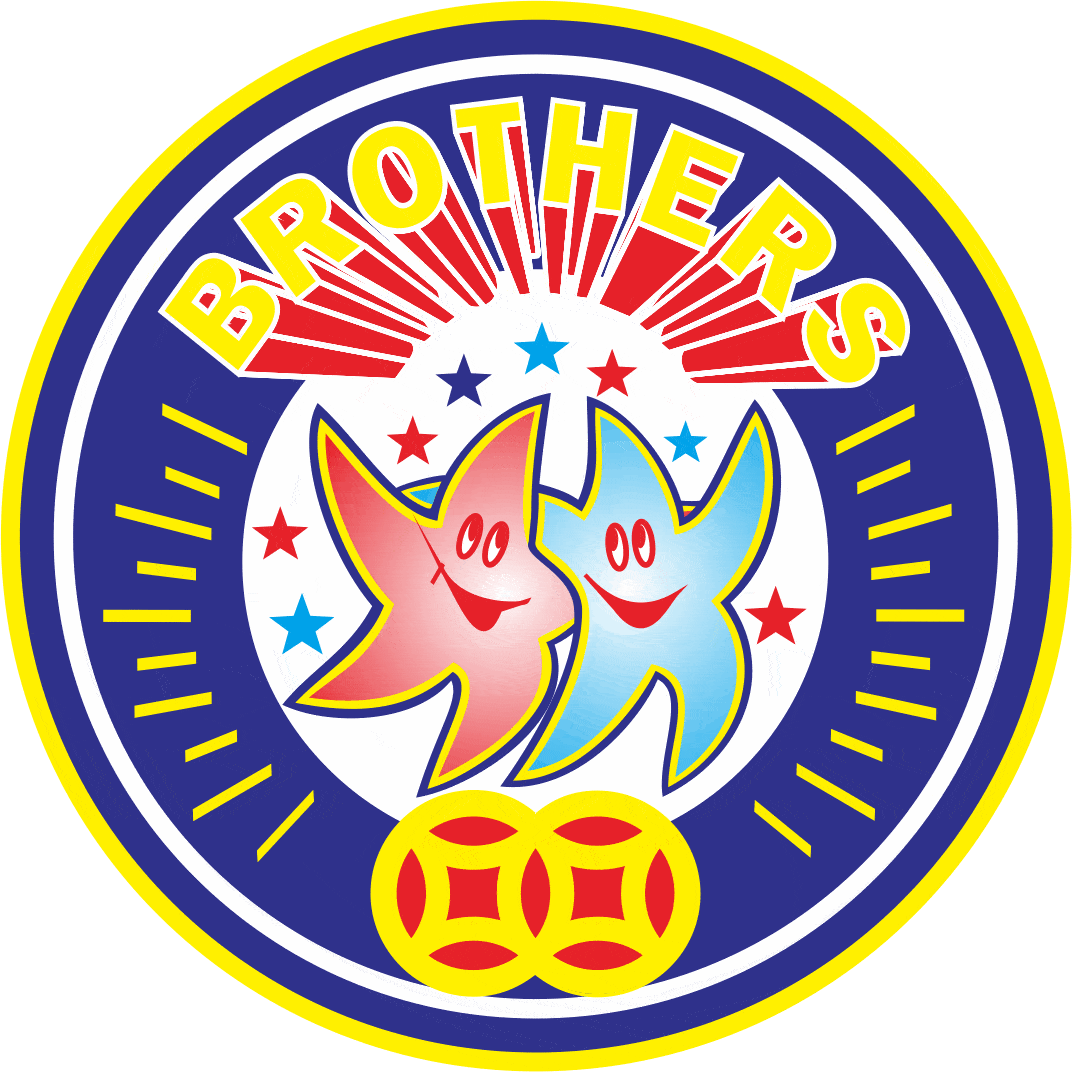 A brothers logo with two stars and a coin