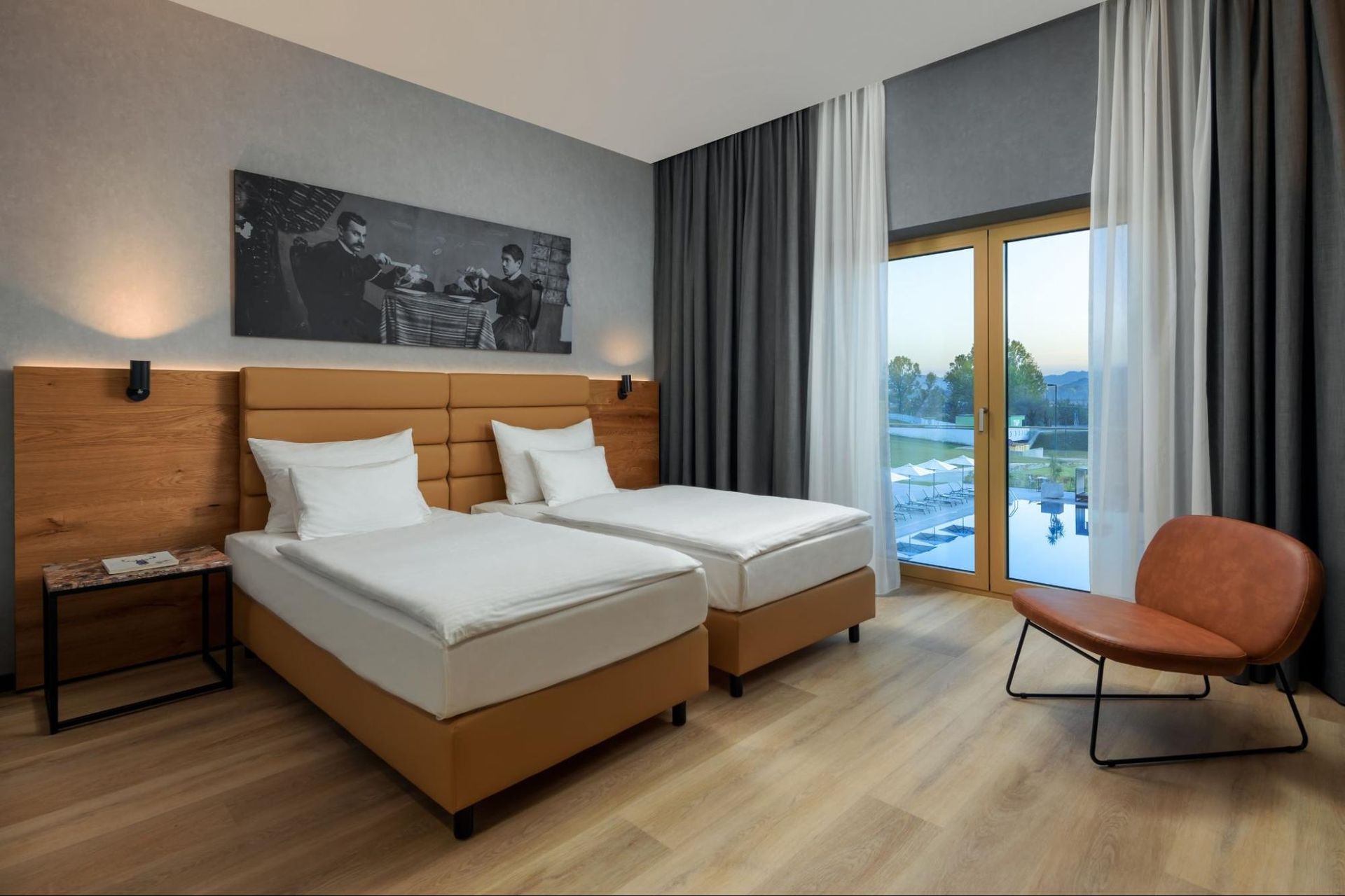 Twin room at mk | hotel tirana