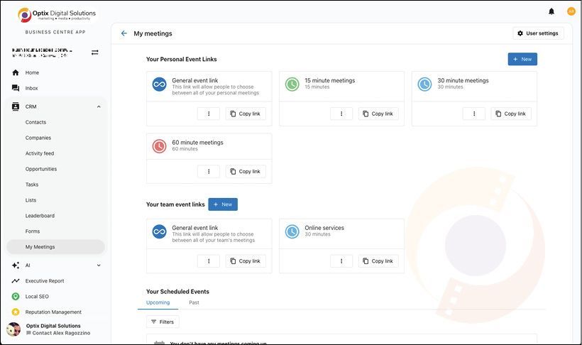 Dashboard interface with left sidebar and several colored status cards showing progress metrics.