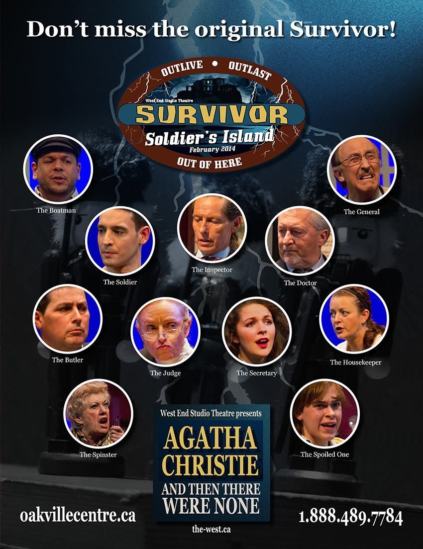 Promotional poster for Survivor with circular cast headshots and text “Don’t miss the original Survivor!”