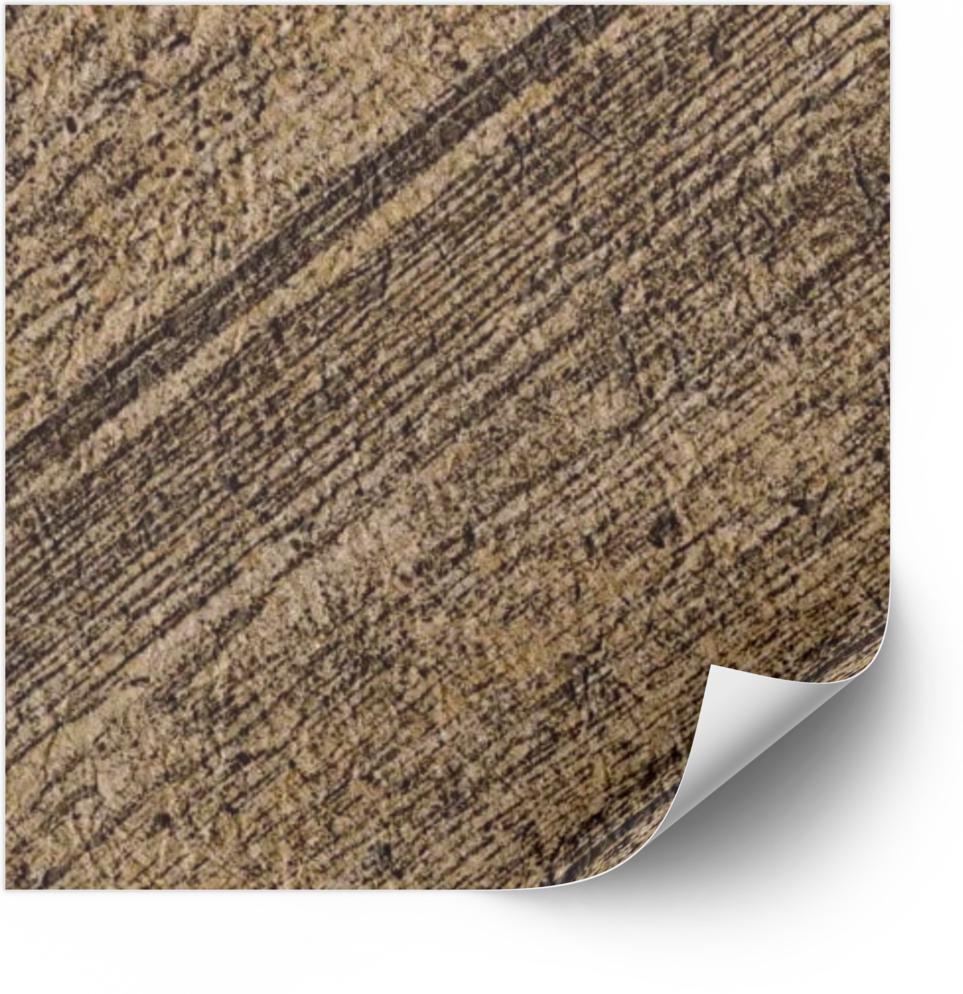 Un gros plan d'une membrane de PVC de couleur planche brune rustique
