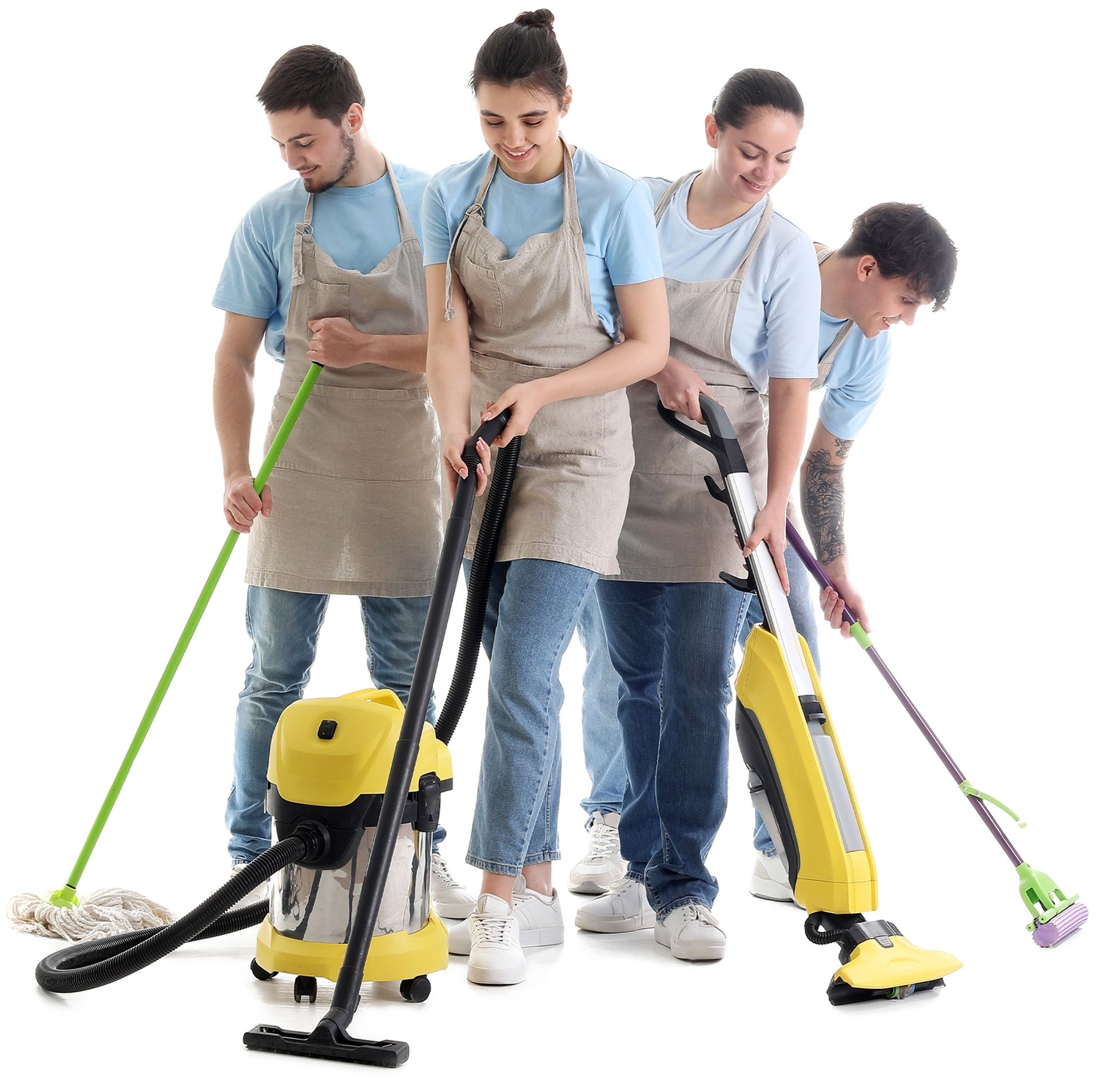 Cleaning team