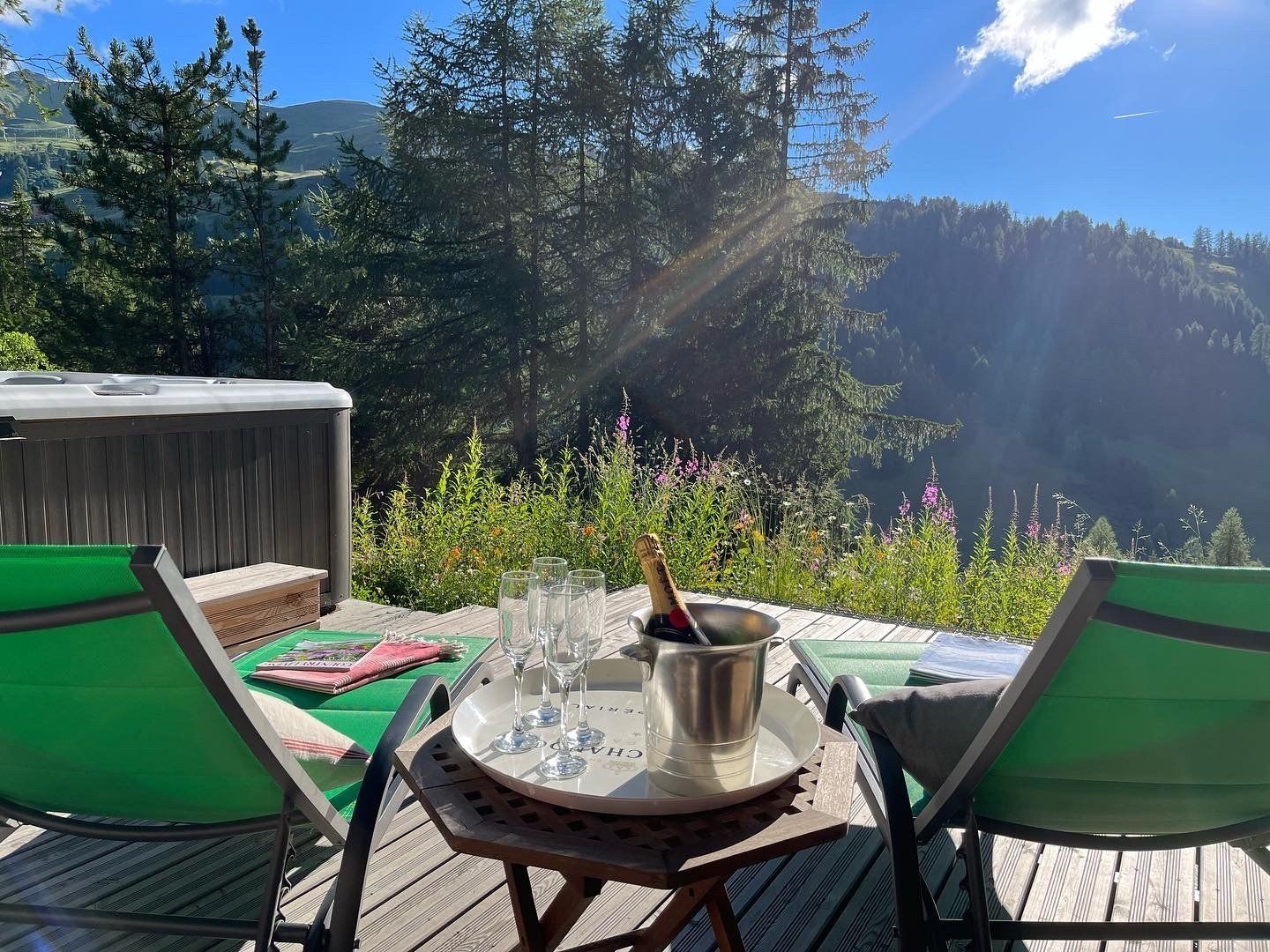 Chalet Marmotte Decking Area