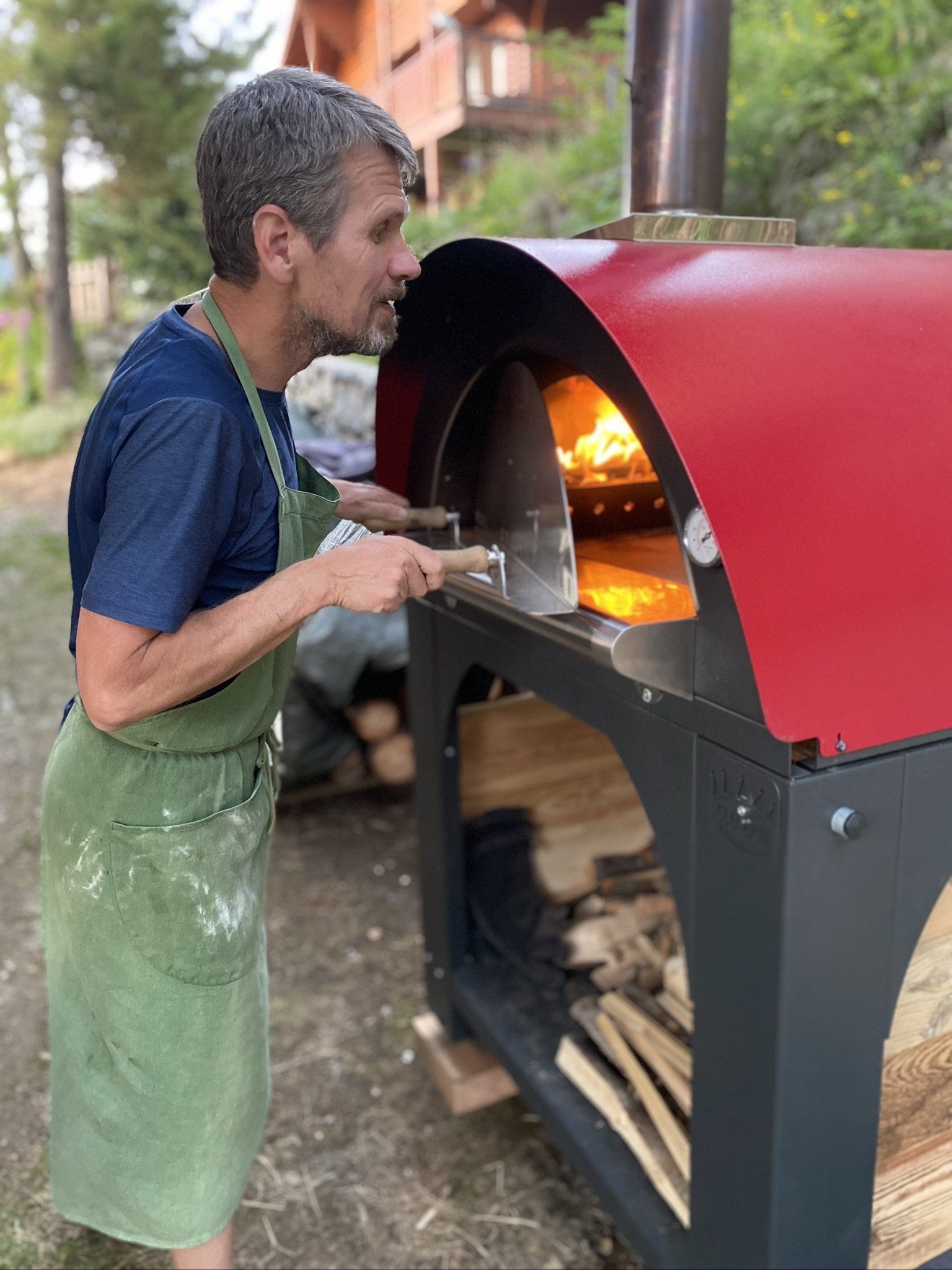 Making Pizza at The Lovely Chalet Company