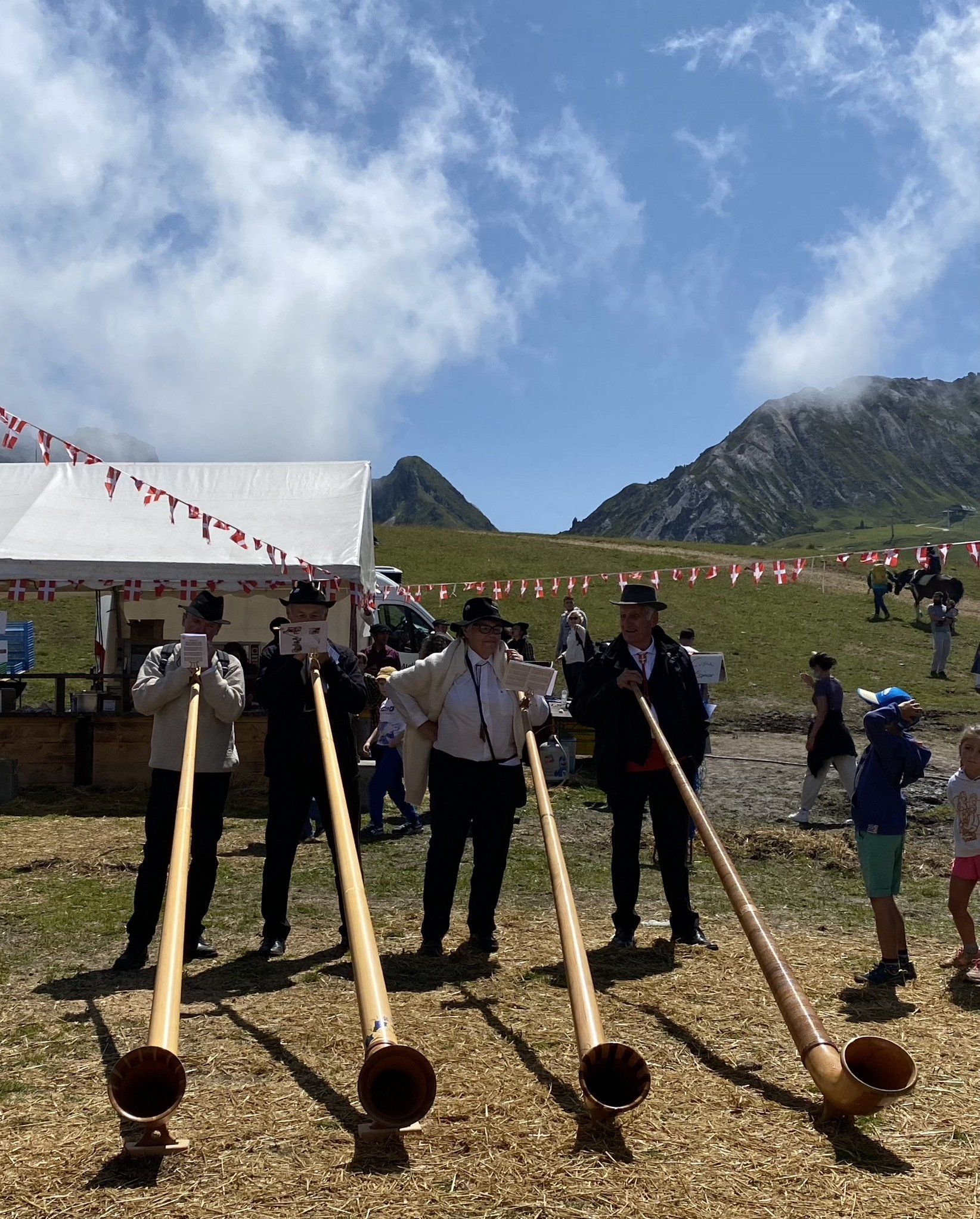 Alpine Horns in La Plagne