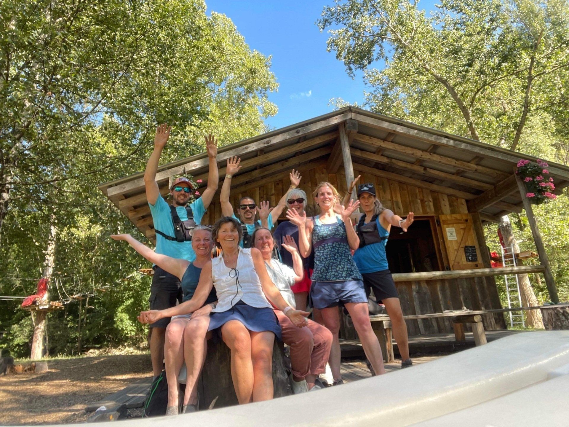 Guests at the Hire Wire and Rope Trail Gothard