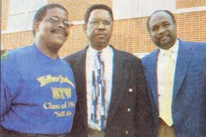 Eugene Riley, left, Richard Bailey, center, and Jimmy Barker, right