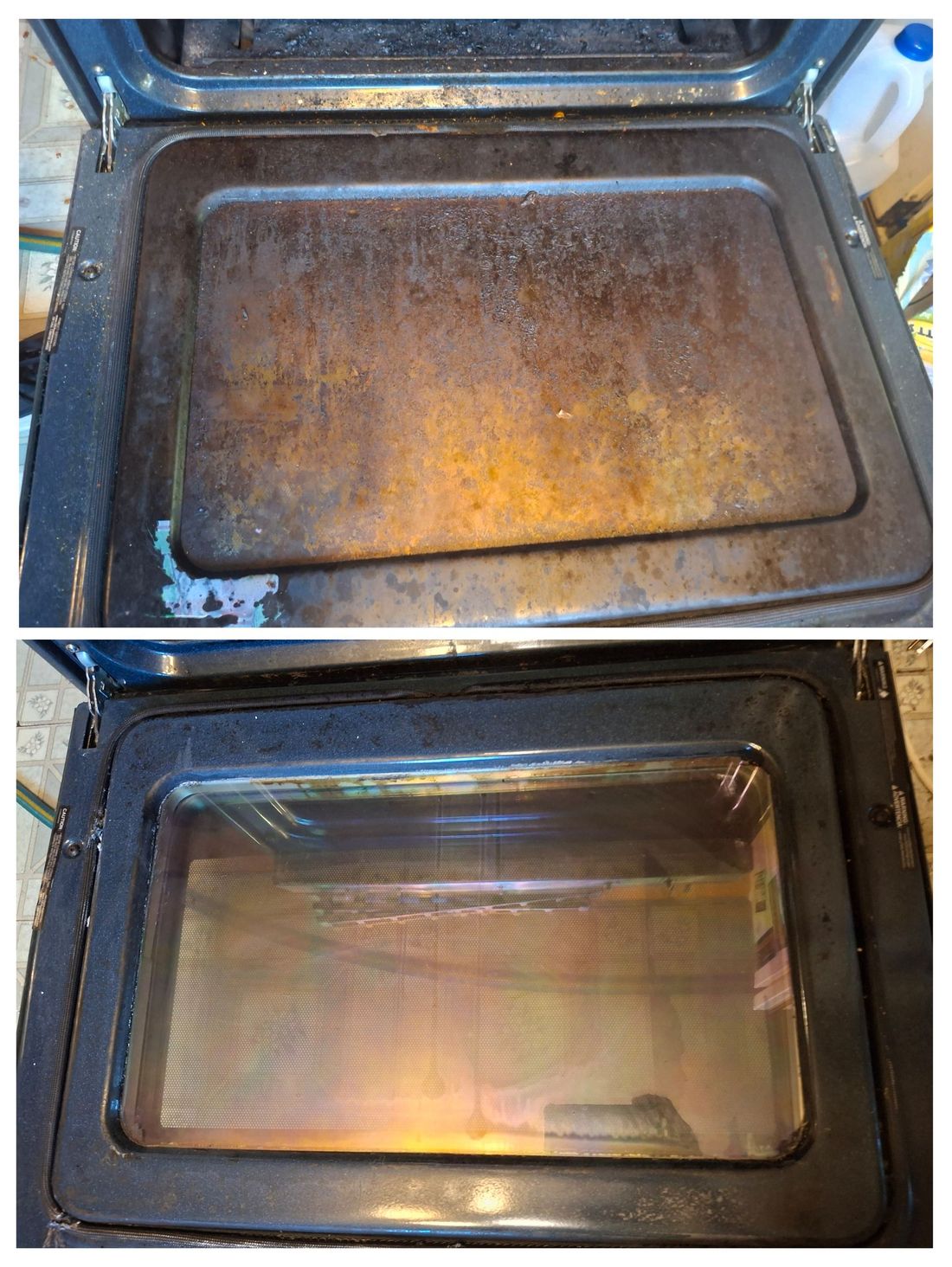 Oven Deep Cleaning BEFORE & AFTER