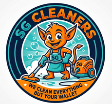 Official logo for SG Cleaners, a top-rated residential cleaning service in Stark County.