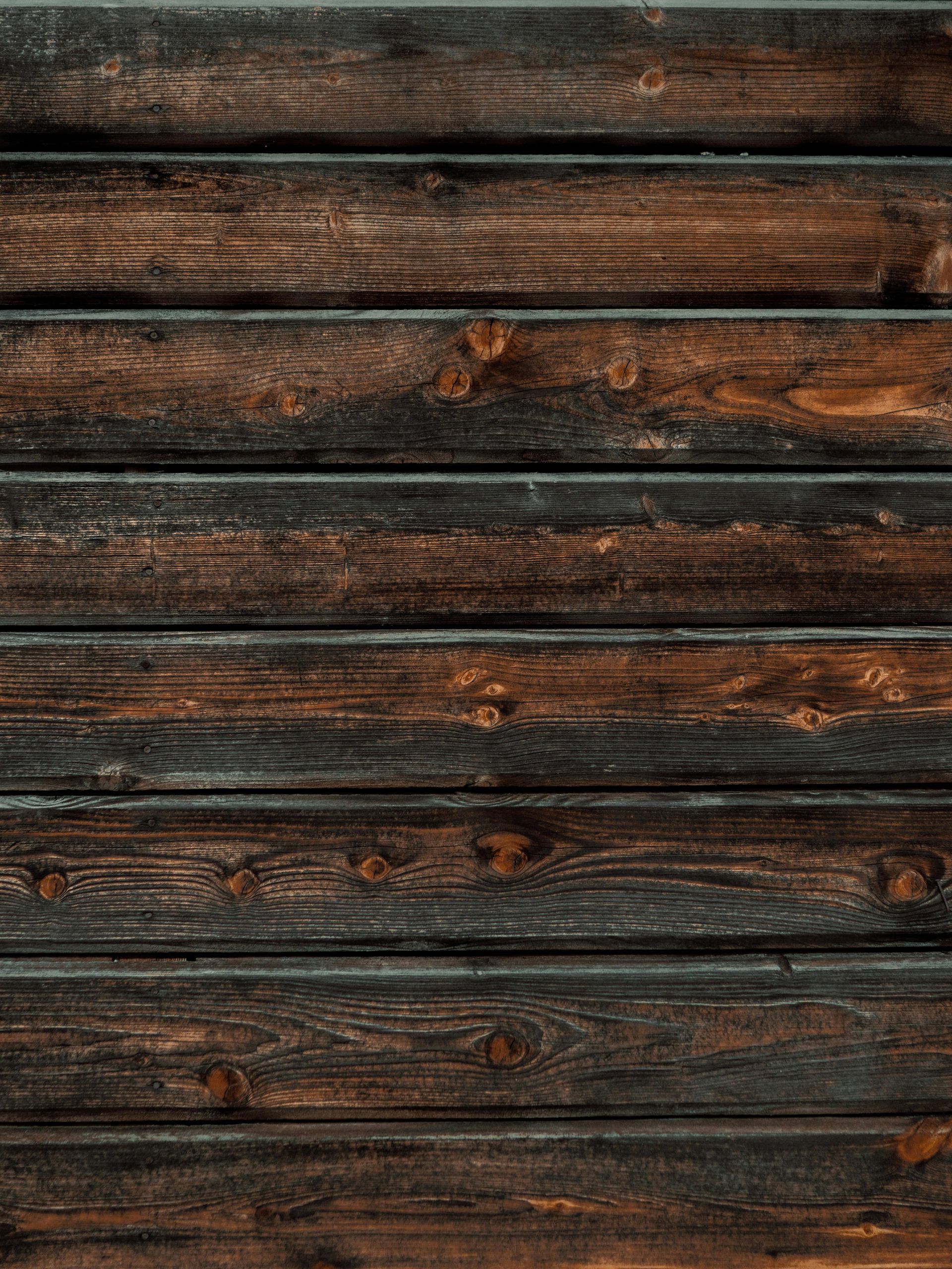 Dark brown wooden planks.