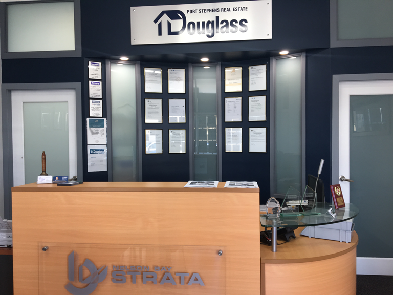 Nelson Bay Strata Reception Desk — Amanda Douglass Catering Service in Corlette, NSW