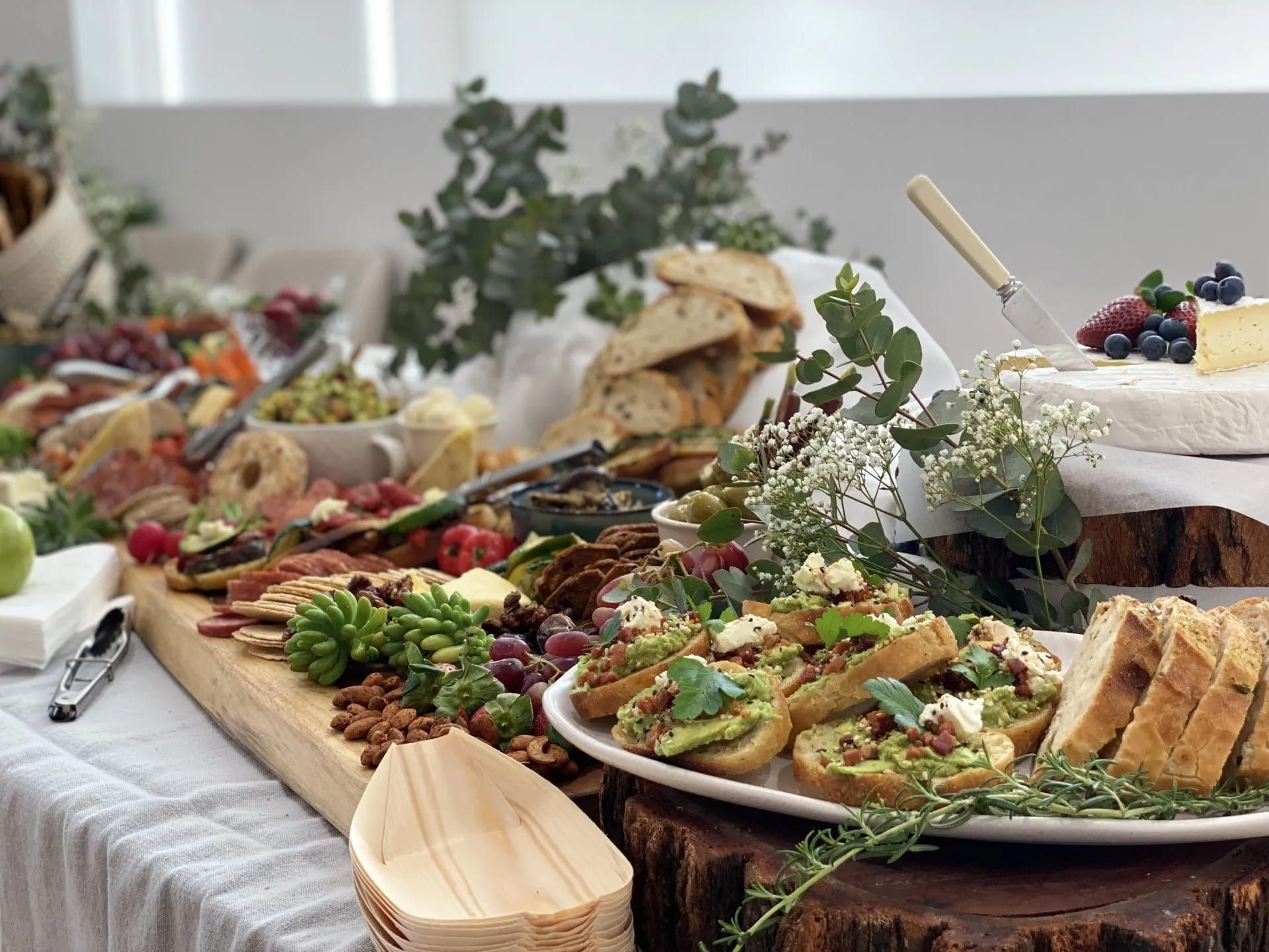 Charcuterie Board With Various Foods — Amanda Douglass Catering Service in Corlette, NSW