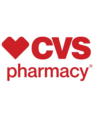 CVS Pharmacy logo: Red heart shape next to red text