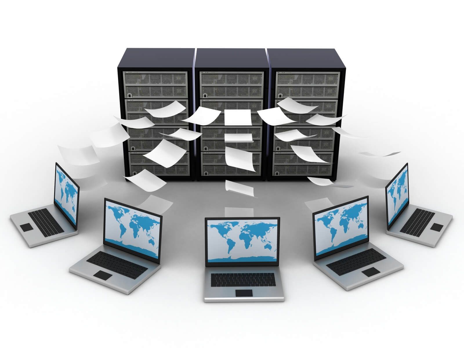 laptops maken back-up met server