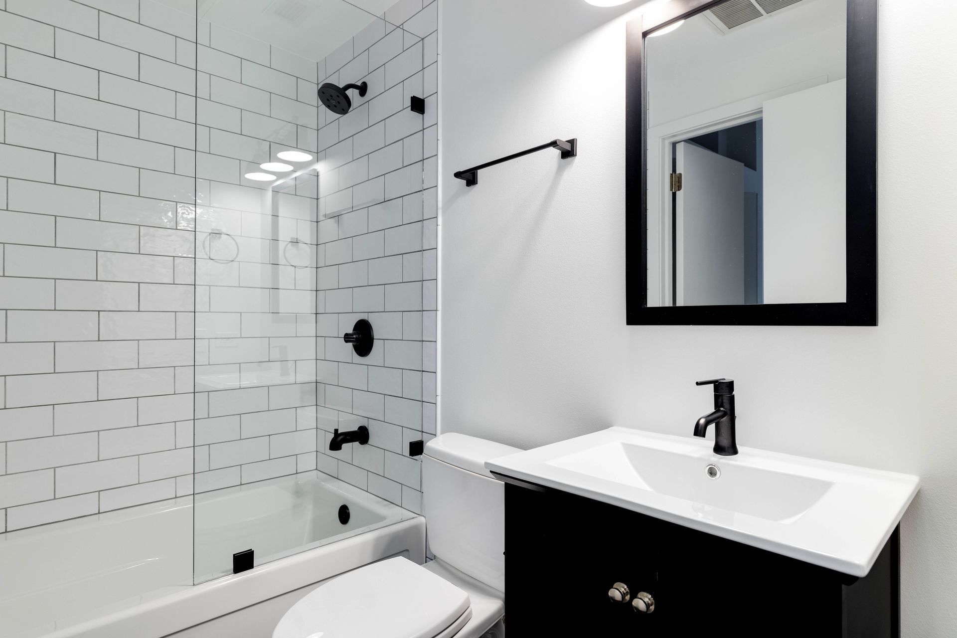 Bathroom With Tile Wall