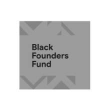 Um logotipo em preto e branco para o fundo dos fundadores negros.