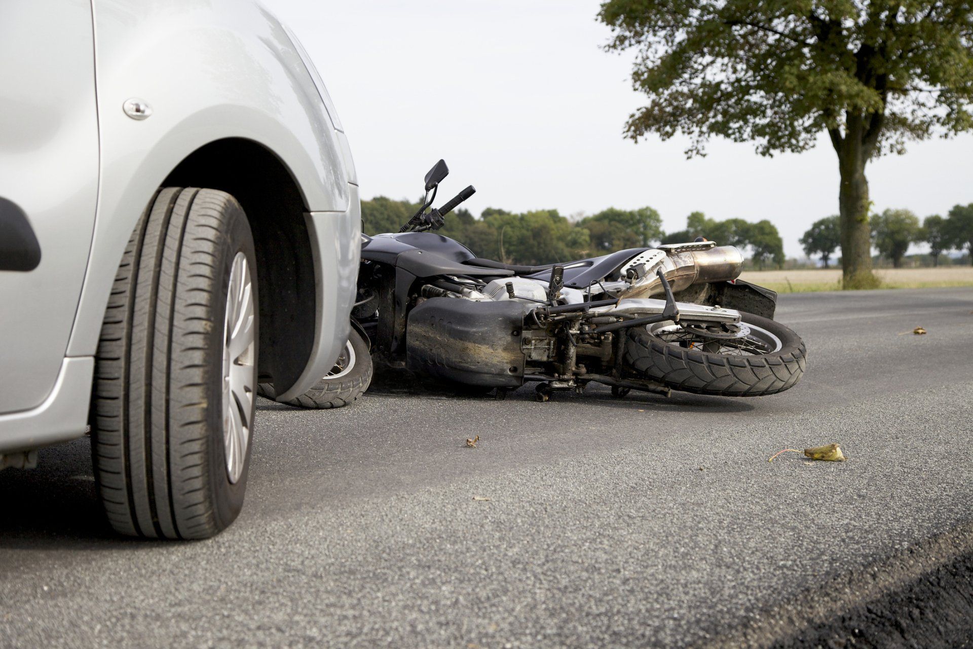image of motorcycle accident