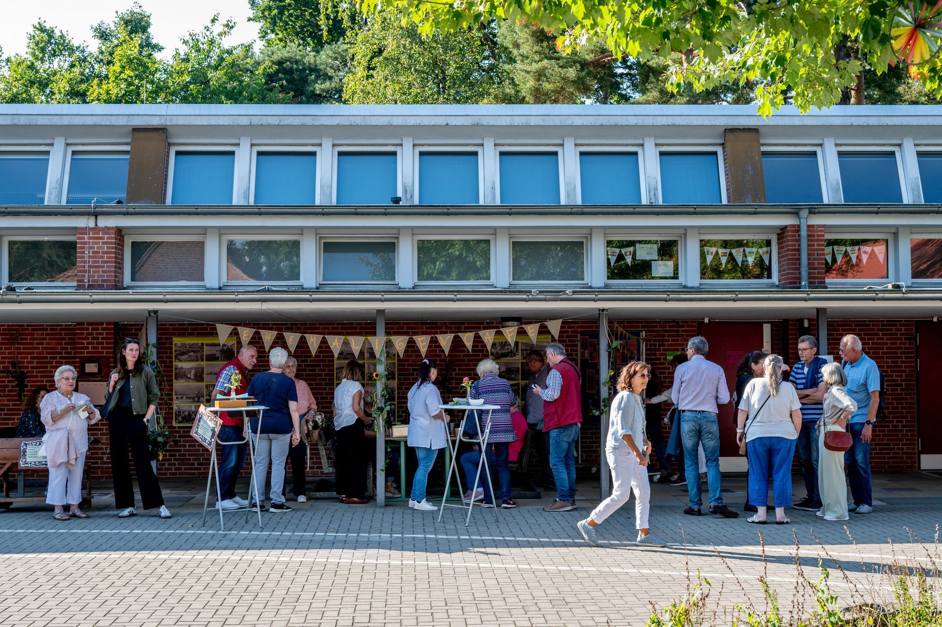 Das Ehemaligen-Café der Schule Iserbrook am Festtag.