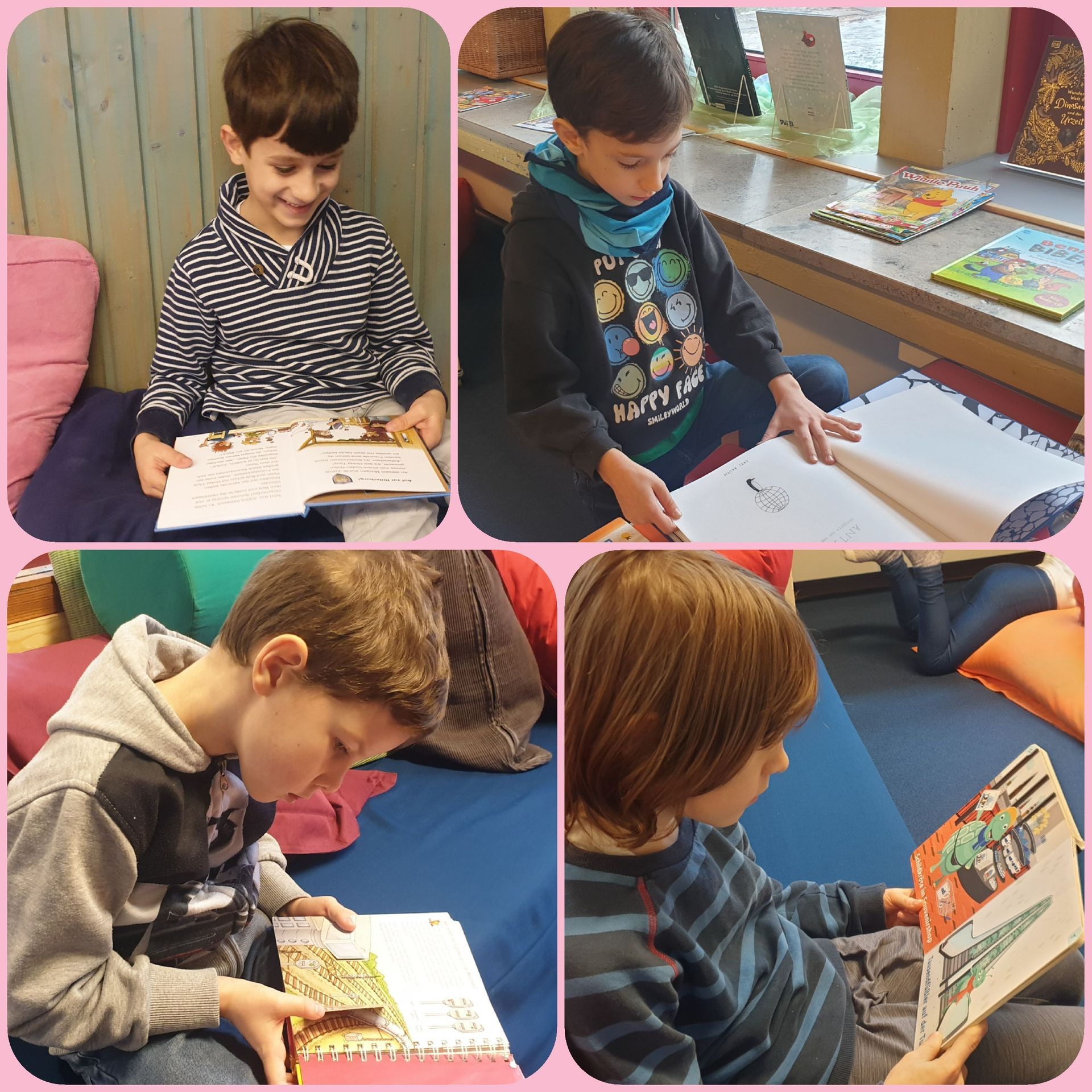 Schüler im Bücherparadies