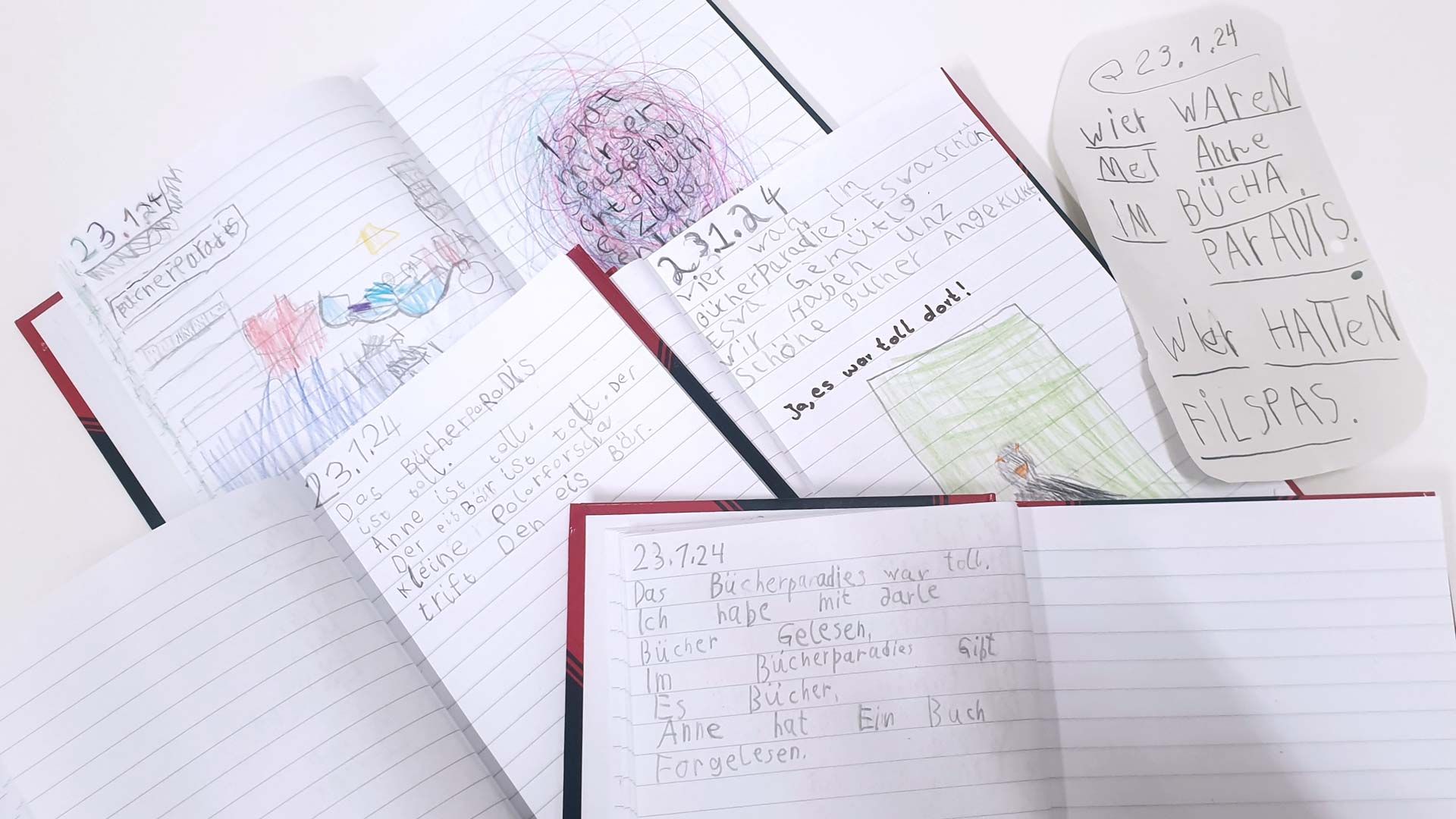 Tagebuchtexte der Schüler:innen der Schule Iserbrook